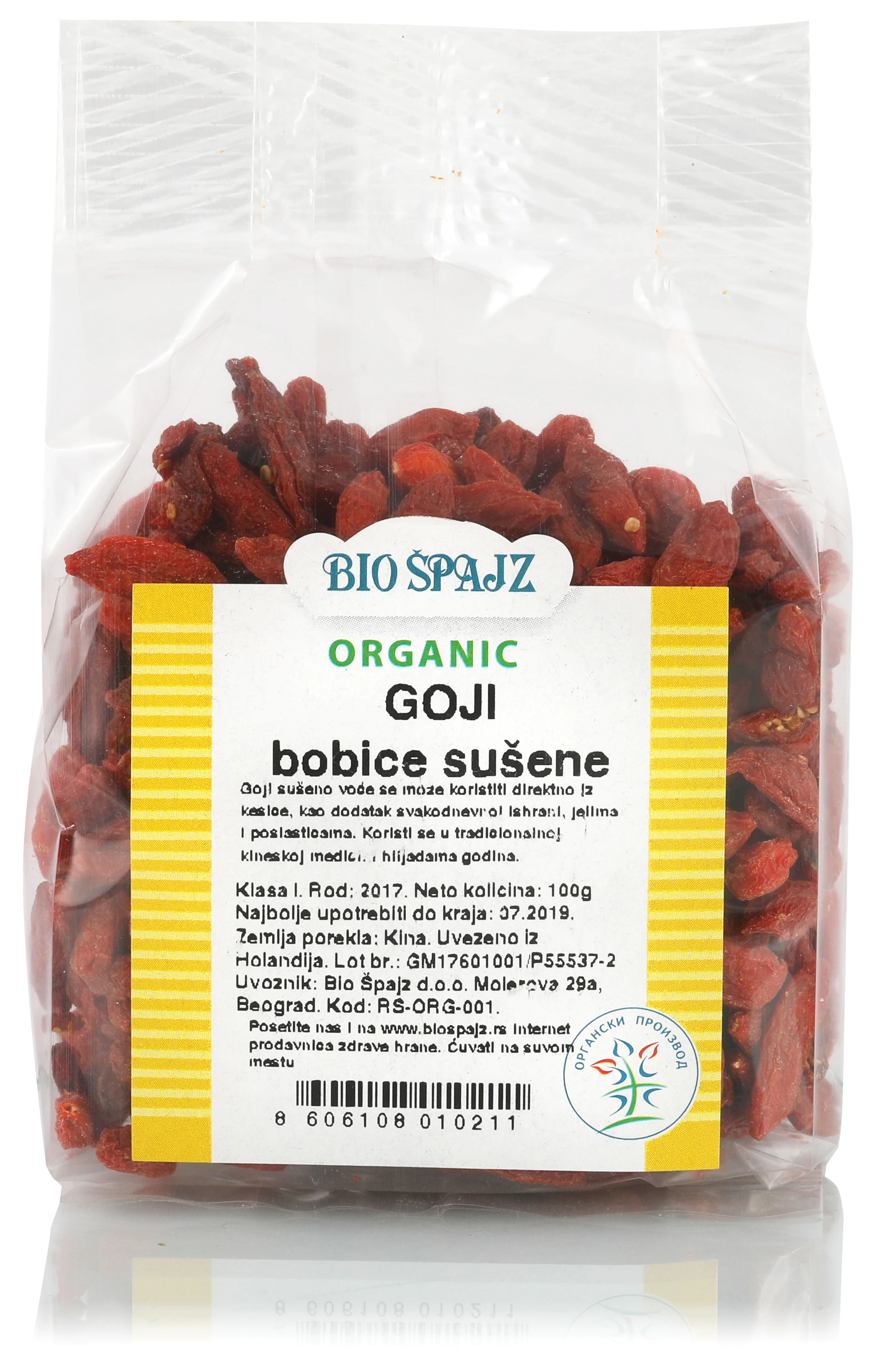 Sušene godži bobice (organski proizvod) 100 g Bio Špajz